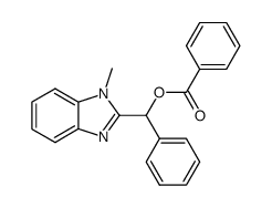 (1-methyl-1H-benzo[d]imidazol-2-yl)(phenyl)methyl benzoate Structure