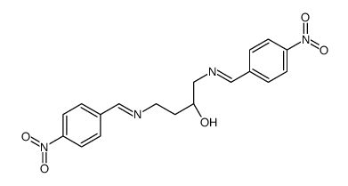 (2S)-1,4-bis[(4-nitrophenyl)methylideneamino]butan-2-ol结构式