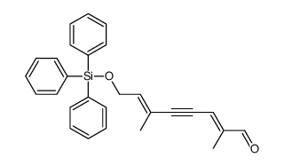 2,6-dimethyl-8-triphenylsilyloxyocta-2,6-dien-4-ynal结构式