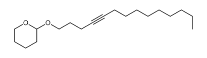 2-tetradec-4-ynoxyoxane Structure