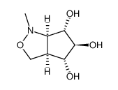 1H-Cyclopentcisoxazole-4,5,6-triol, hexahydro-1-methyl-, 3aR-(3a.alpha.,4.alpha.,5.beta.,6.alpha.,6a.alpha.)-结构式