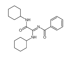 N-[N-cyclohexyl-C-(cyclohexylcarbamoyl)carbonimidoyl]benzamide结构式