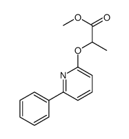 methyl 2-(6-phenylpyridin-2-yl)oxypropanoate结构式