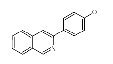 4-(异喹啉-3-基)苯酚结构式