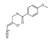 1-diazonio-3-[(4-methoxybenzoyl)amino]prop-1-en-2-olate结构式