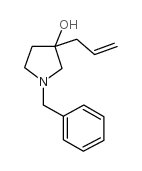 3-烯丙基-1-苄基吡咯烷-3-醇结构式