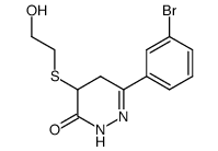 6-(3-Bromophenyl)-4-(2-hydroxyethyl)thio-4,5-dihydro-3(2H)pyridazinone结构式