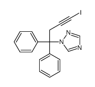 1-(4-iodo-1,1-diphenylbut-3-ynyl)-1,2,4-triazole Structure