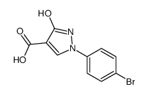 2-(4-bromophenyl)-5-oxo-1H-pyrazole-4-carboxylic acid结构式