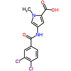 4-[(3,4-Dichlorobenzoyl)amino]-1-methyl-1H-pyrrole-2-carboxylic acid结构式