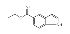 1H-Indole-5-carboximidic acid, ethyl ester结构式