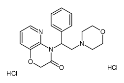 4-(2-morpholin-4-yl-1-phenylethyl)pyrido[3,2-b][1,4]oxazin-3-one,dihydrochloride结构式