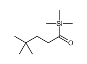 4,4-dimethyl-1-trimethylsilylpentan-1-one结构式