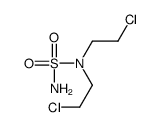 1-chloro-2-[2-chloroethyl(sulfamoyl)amino]ethane结构式