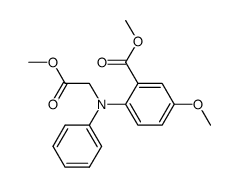 5-methoxy-2-((2-methoxy-2-oxoethyl)phenylamino)benzoic acid methyl ester结构式