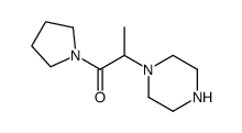 2-piperazin-1-yl-1-pyrrolidin-1-ylpropan-1-one Structure