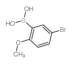 5-溴-2-甲氧基苯硼酸结构式