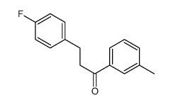 3-(4-FLUOROPHENYL)-3'-METHYLPROPIOPHENONE structure