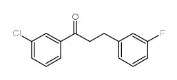 3'-CHLORO-3-(3-FLUOROPHENYL)PROPIOPHENONE structure