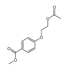 methyl 4-(2-acetyloxyethoxy)benzoate Structure