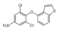 4-(1-benzothiophen-4-yloxy)-3,5-dichloroaniline结构式