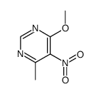 4-methoxy-6-methyl-5-nitropyrimidine Structure