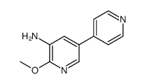 2-methoxy-5-pyridin-4-ylpyridin-3-amine Structure