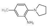 5-Methyl-2-(1-pyrrolidinyl)aniline结构式