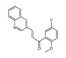 1-(5-fluoro-2-methoxyphenyl)-3-quinolin-3-ylprop-2-en-1-one结构式