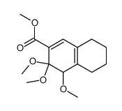 methyl 3,3,4-trimethoxy-3,4,5,6,7,8-hexahydronaphthalene-2-carboxylate结构式