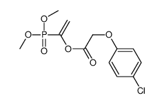 1-dimethoxyphosphorylethenyl 2-(4-chlorophenoxy)acetate结构式