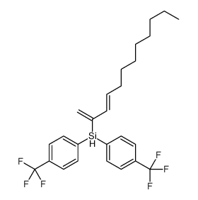 dodeca-1,3-dien-2-yl-bis[4-(trifluoromethyl)phenyl]silane Structure