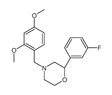 (2S)-4-[(2,4-dimethoxyphenyl)methyl]-2-(3-fluorophenyl)morpholine结构式