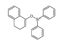3,4-dihydronaphthalen-1-yloxy(diphenyl)silicon Structure