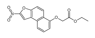 ethyl 2-(2-nitrobenzo[e][1]benzofuran-6-yl)oxyacetate结构式
