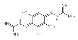 2-[[4-(2-(diaminomethylidene)hydrazinyl)-3,6-dioxo-1-cyclohexa-1,4-dienyl]amino]guanidine Structure