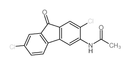 Acetamide, N-(2,7-dichloro-9-oxo-9H-fluoren-3-yl)- Structure
