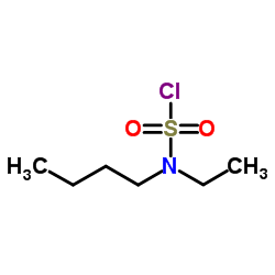 Butyl(ethyl)sulfamyl chloride Structure