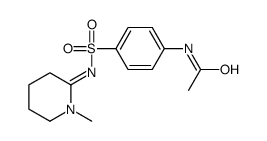 N-[4-[(Z)-(1-methylpiperidin-2-ylidene)amino]sulfonylphenyl]acetamide Structure