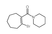 Methanone,(2-bromo-1-cyclohepten-1-yl)-1-piperidinyl- Structure