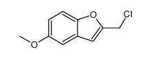 2-(chloromethyl)-5-methoxy-1-benzofuran Structure