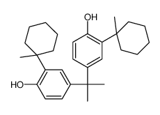 4-[2-[4-hydroxy-3-(1-methylcyclohexyl)phenyl]propan-2-yl]-2-(1-methylcyclohexyl)phenol结构式