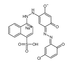4-[[5-[(5-chloro-2-hydroxyphenyl)azo]-2,4-dihydroxyphenyl]azo]naphthalene-1-sulphonic acid, sodium salt picture
