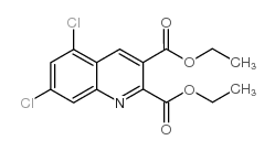 diethyl 5,7-dichloroquinoline-2,3-dicarboxylate结构式