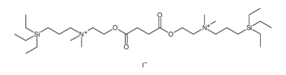 10,15-Dioxa-7-azonia-3-silaheptadecan-17-aminium, 3,3-diethyl-N,N,7,7-tetramethyl-11,14-dioxo-N-[3-(triethylsilyl)propyl]-, diiodide结构式