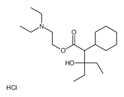 2-(diethylamino)ethyl 2-cyclohexyl-3-ethyl-3-hydroxypentanoate,hydrochloride结构式