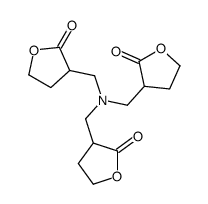 3-[[bis[(2-oxooxolan-3-yl)methyl]amino]methyl]oxolan-2-one Structure