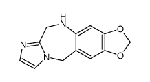 6H-1,3-Dioxolo(4,5-h)imidazo(2,1-c)(1,4)benzodiazepine,5,11-dihydro Structure