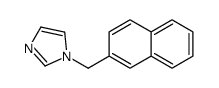 1-(naphthalen-2-ylmethyl)imidazole结构式