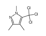 1,3,4-trimethyl-5-trichloromethyl-1H-pyrazole结构式